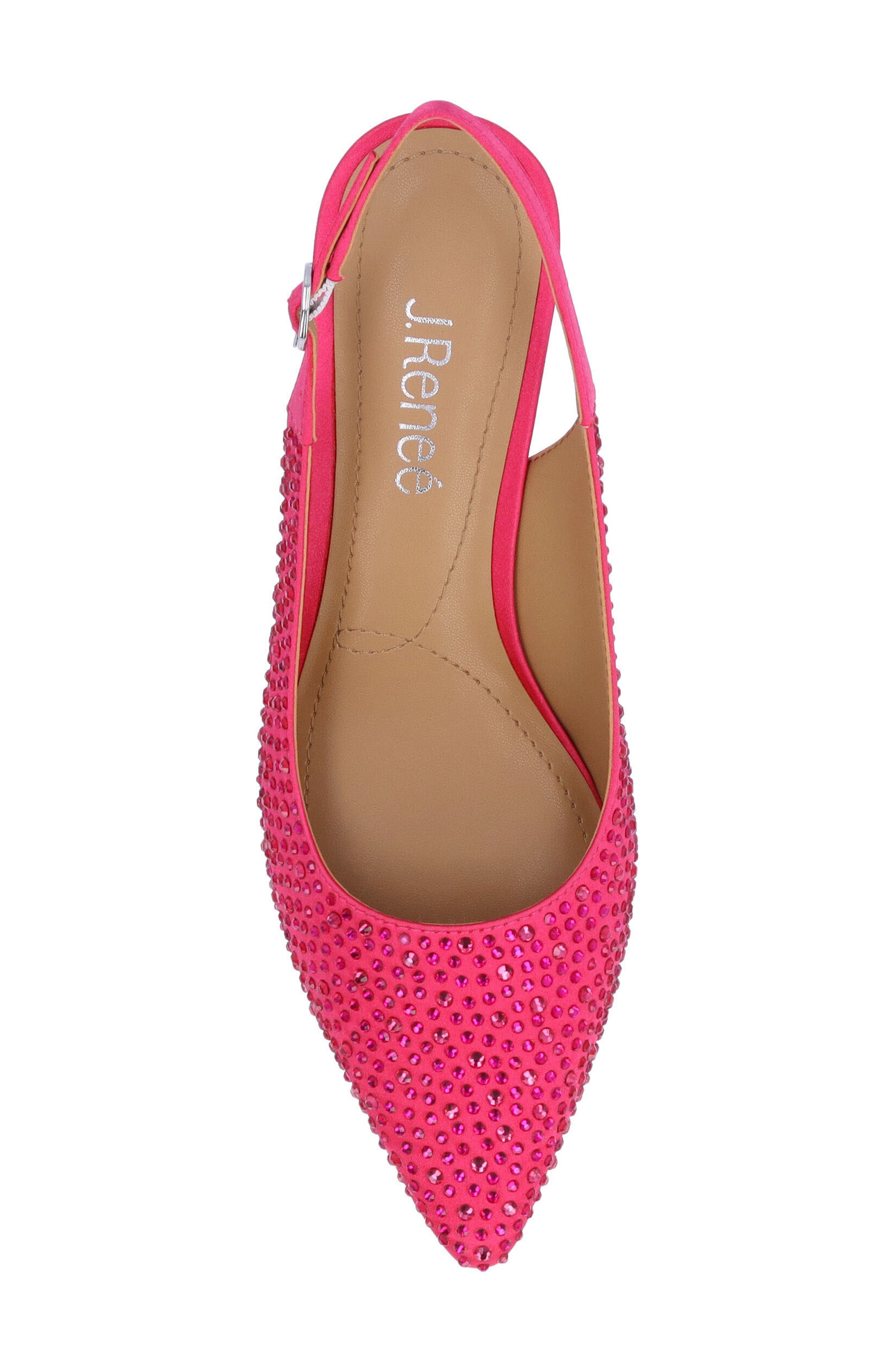 J. Reneé Ferrya Slingback Pointed Toe Pump, Alternate, color, Fuchsia