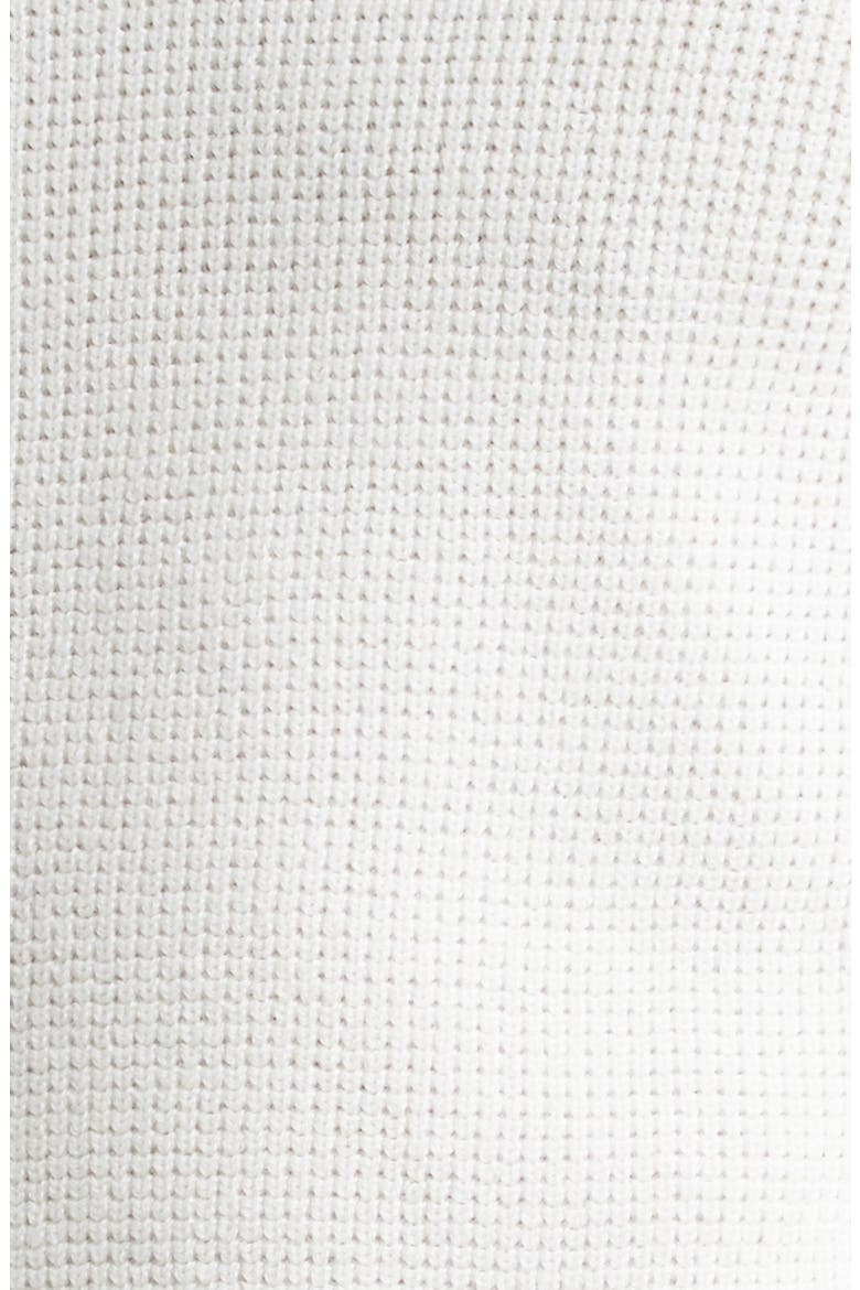 Waffle Stitch Merino Wool Sweater, Alternate, color, WHITE