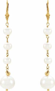 Ivy & Pearl Co. Freshwater Pearl Earrings in 14K Gold