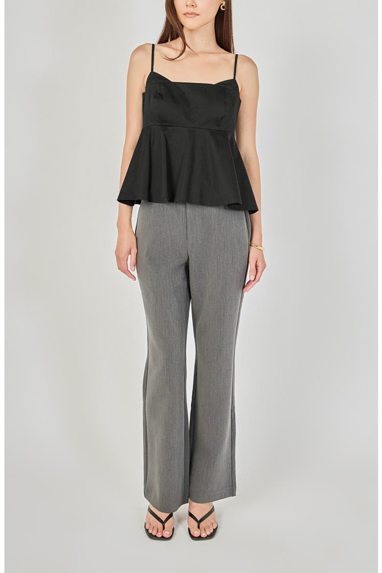 Peplum Camisole, Alternate, color, BLACK