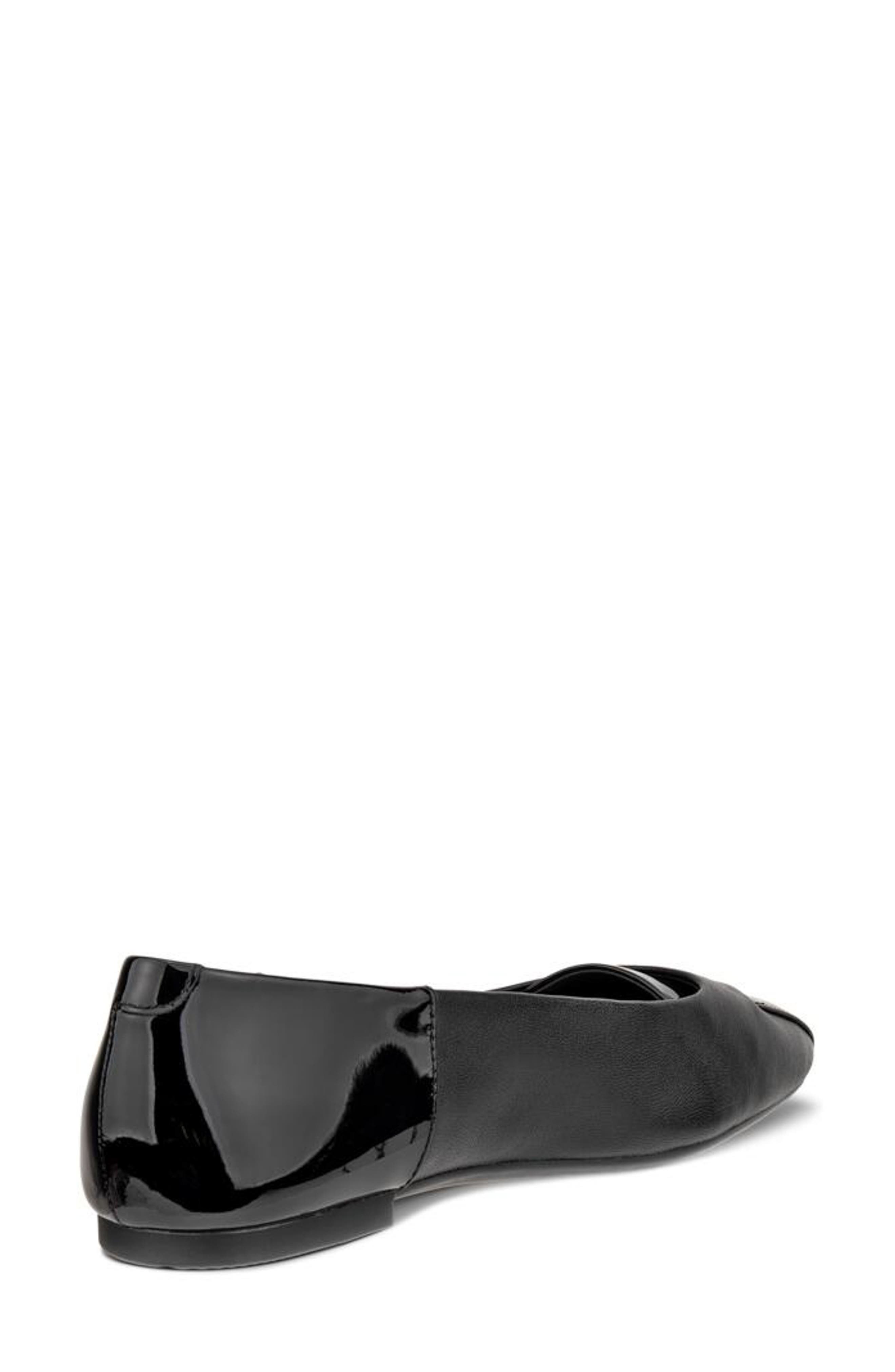 ECCO Margot Origami Ballet Flat, Alternate, color, Black/ Black
