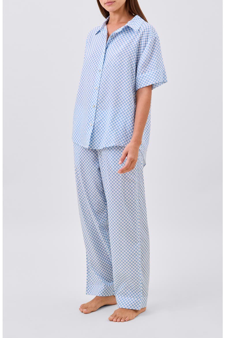 Anais Cotton Blend Pajamas, Alternate, color, CLEAR SKY