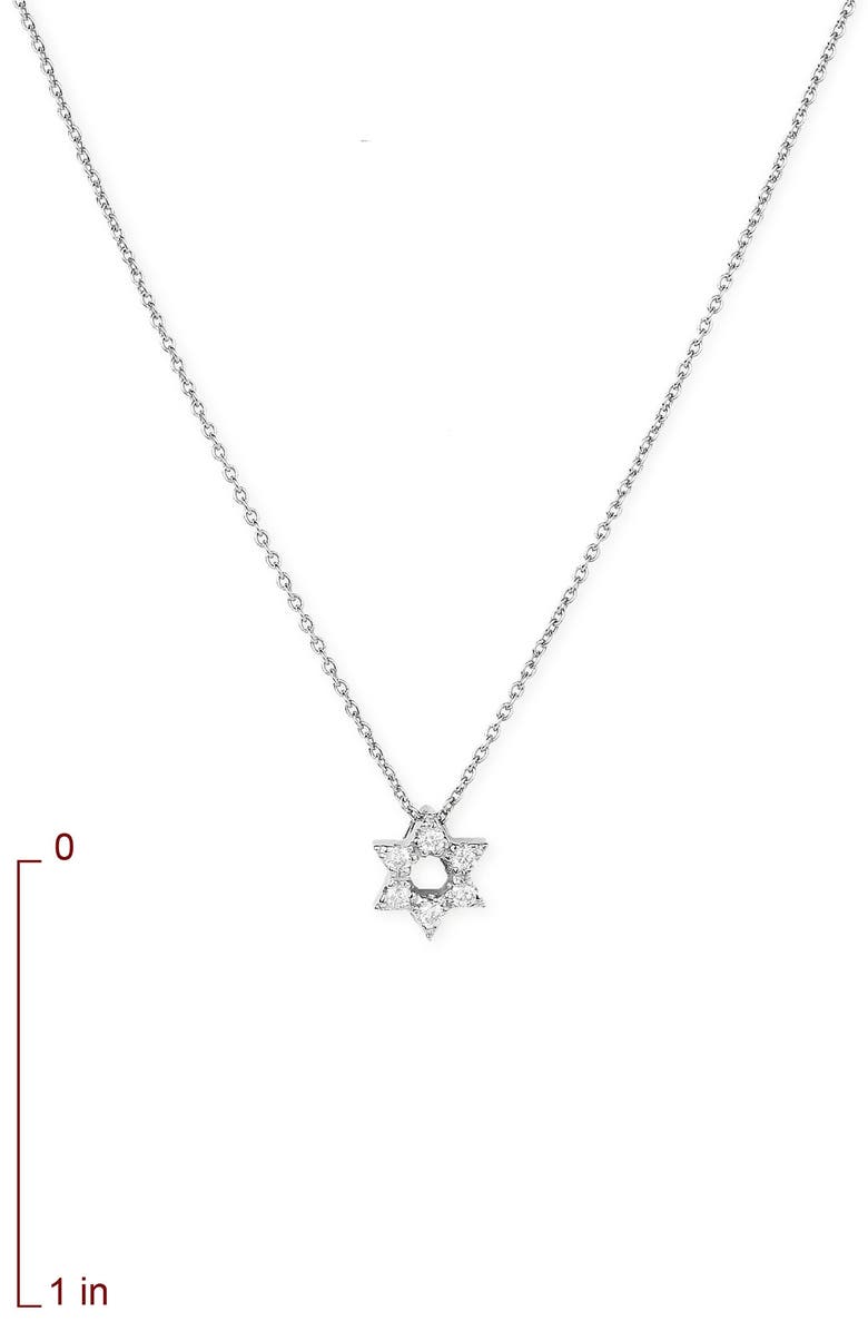 Roberto Coin Star of David Pendant, Alternate, color, White