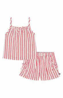 Lucky Brand Floral Cotton Tank & Shorts Set