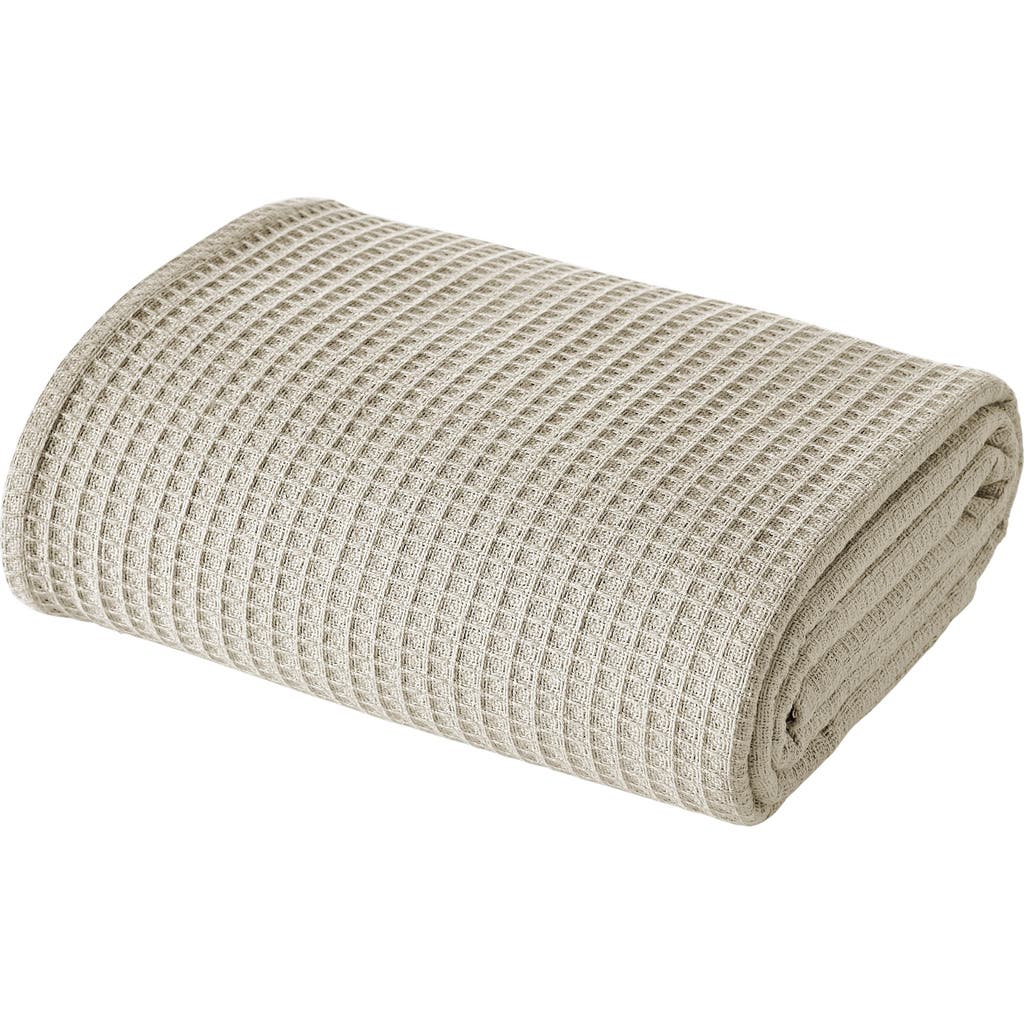 Modern Threads Cotton Waffle Blanket In Oatmeal