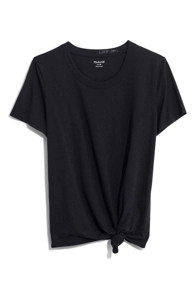 Madewell Knot Front Tee, Alternate, color, 