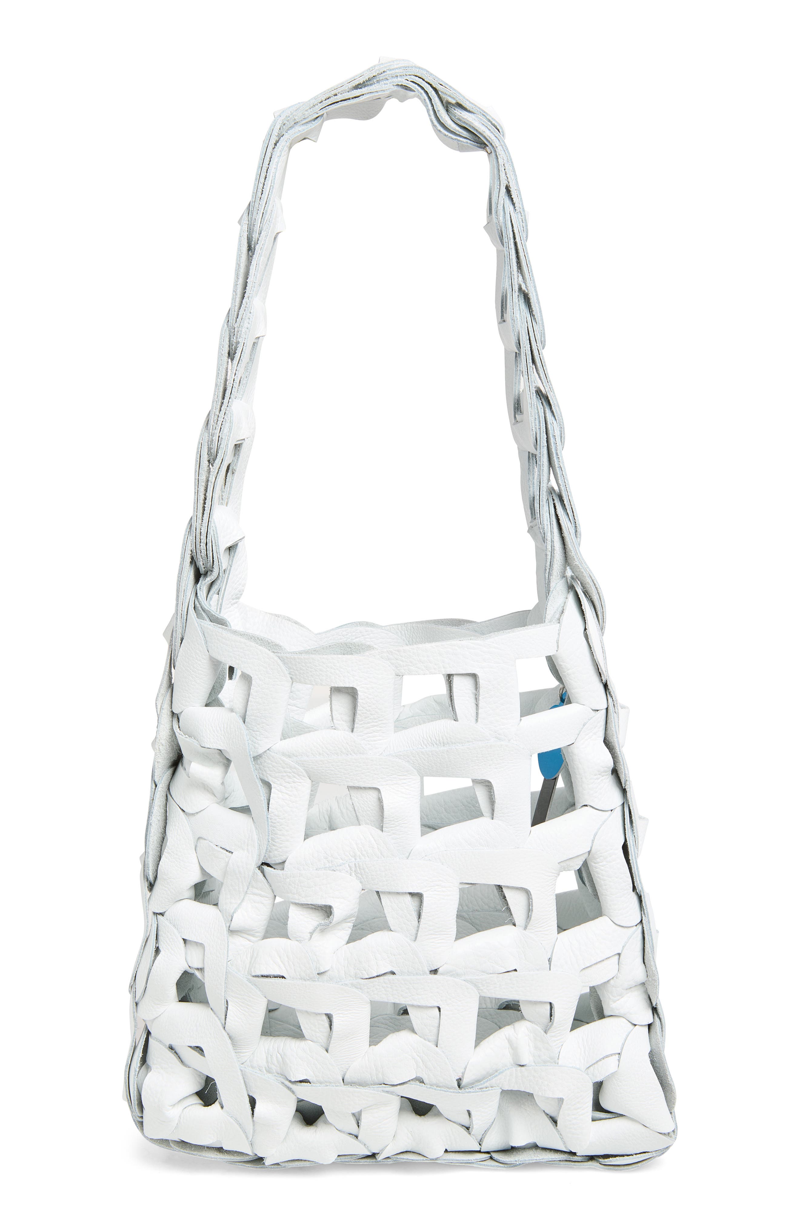 Links Leather Shoulder Bag, Alternate, color, CLOUD