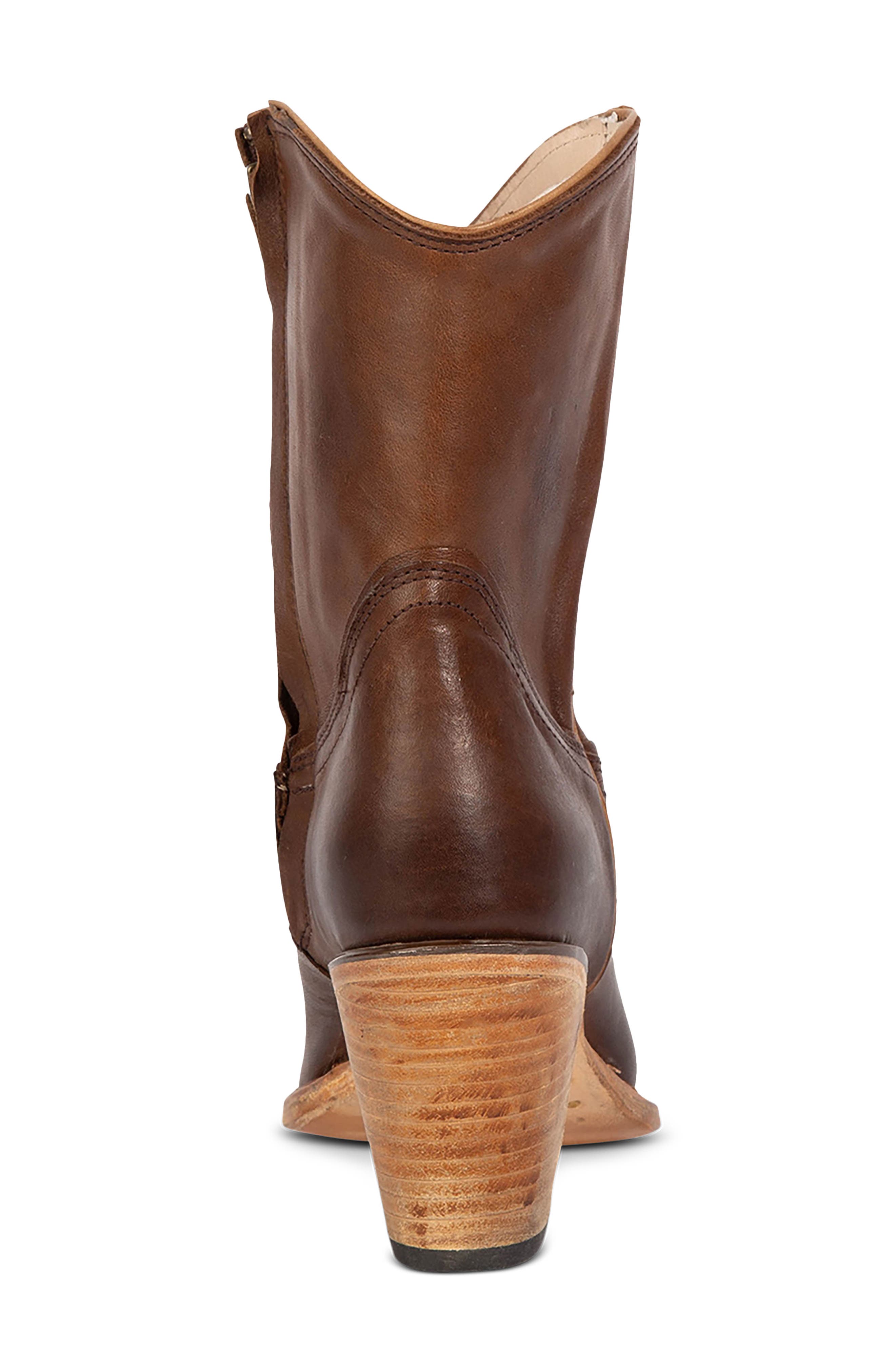 Firebird Leather Bootie, Alternate, color, BROWN
