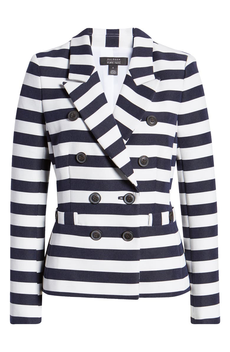 Halogen<sup>®</sup> x Atlantic-Pacific Stripe Blazer, Main, color,