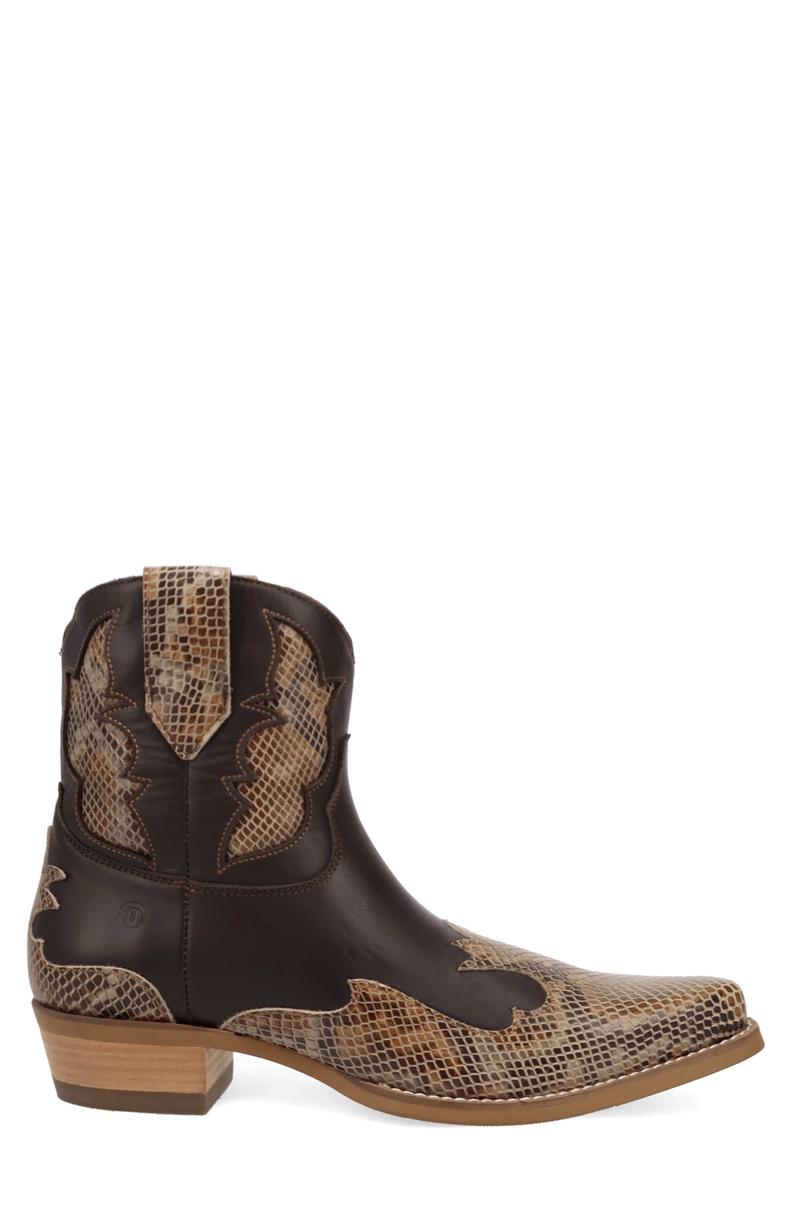 Serpico Leather Western Boot, Alternate, color, BROWN