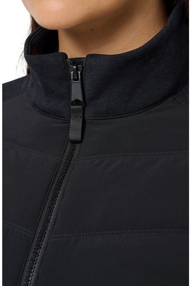Skyloft Soft Quilted Performance Jacket, Alternate, color, HEATHER BLACK