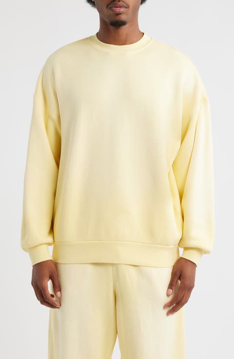 スウェット・トレーナー COVERNAT Mockneck semi over raglan man to man yellow Benetton_22AI_22A3S44J8042I_90