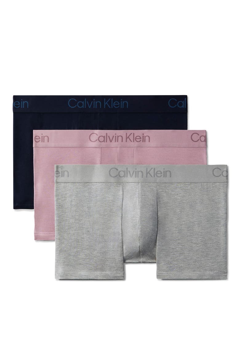 3-Pack Stretch Modal Trunks, Main, color, DARK SAPPHIRE/DO/GREY HEATHER