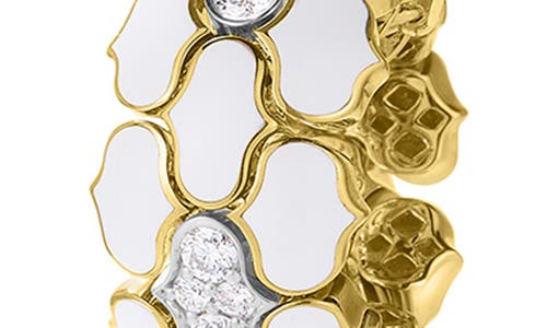 Roberto Coin Cobra Diamond & Enamel Rondelle Necklace In Gold