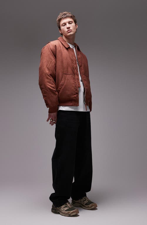 TOPMAN TOPMAN CODUROY BOMBER JACKET 