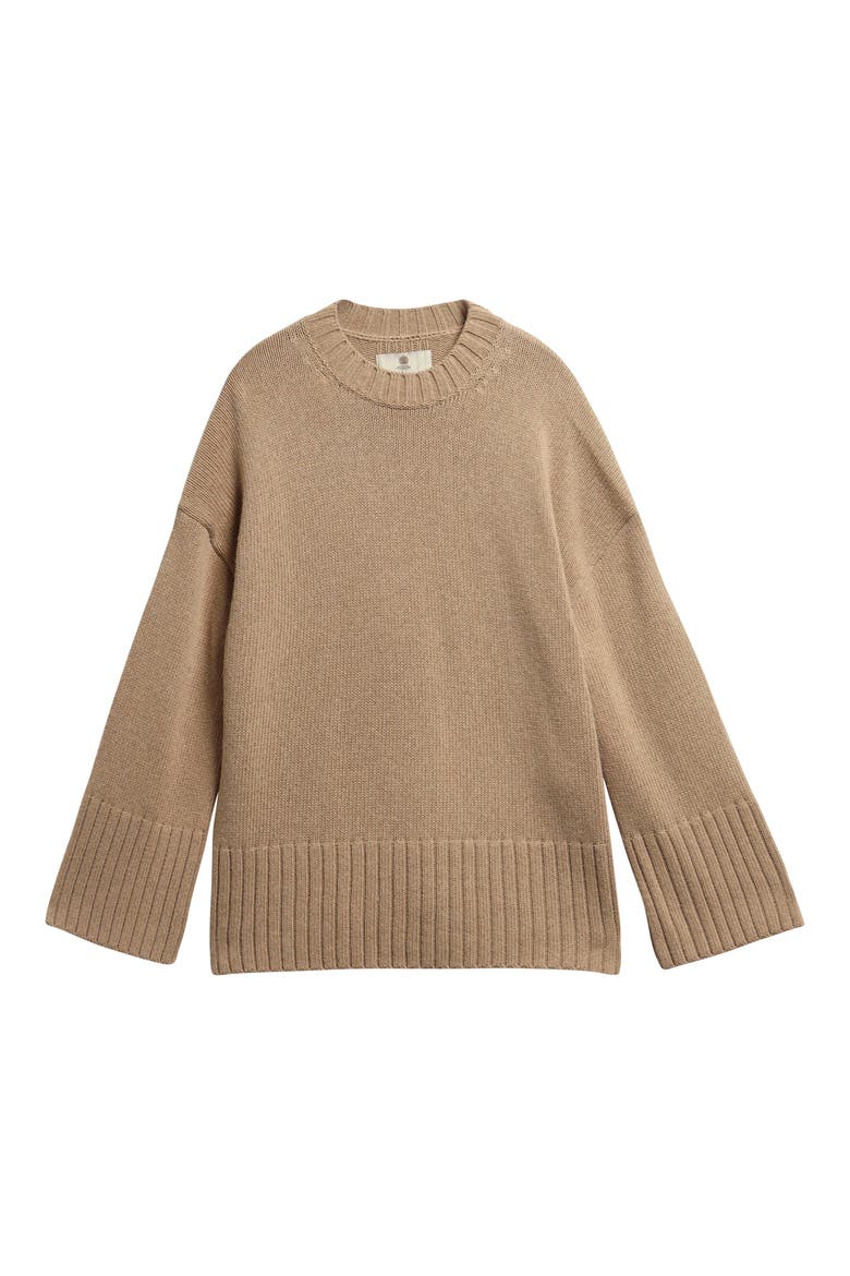 Gaia Crewneck Sweater, Main, color, WARM TRENCH