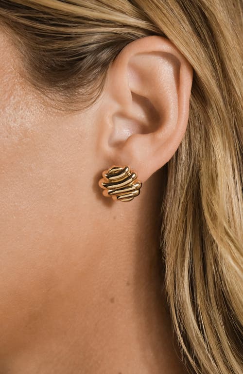 Sterling Forever Rudy Textured Stud Earrings