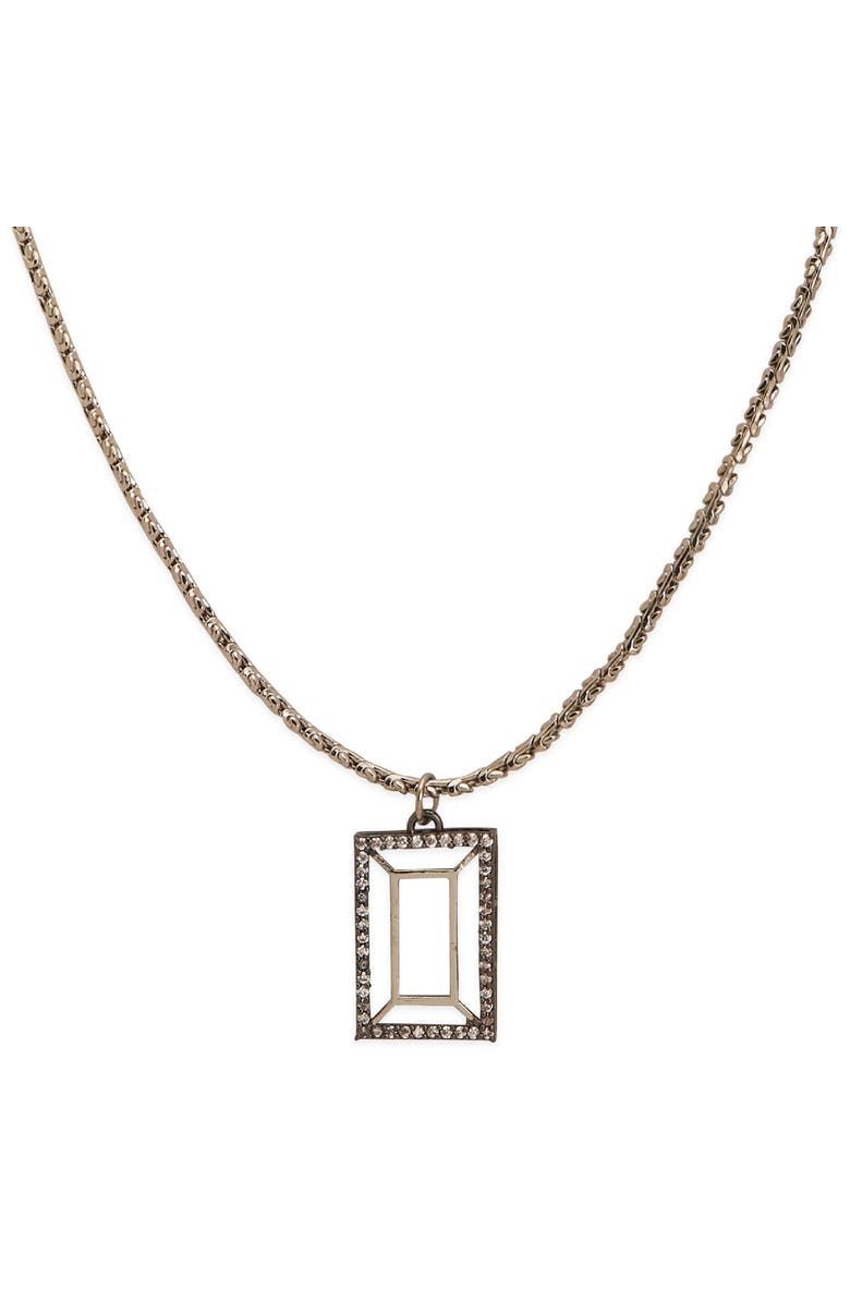 Dhwani Bhansal VAZIO PENDANT, Alternate, color, White Rhodium Plated