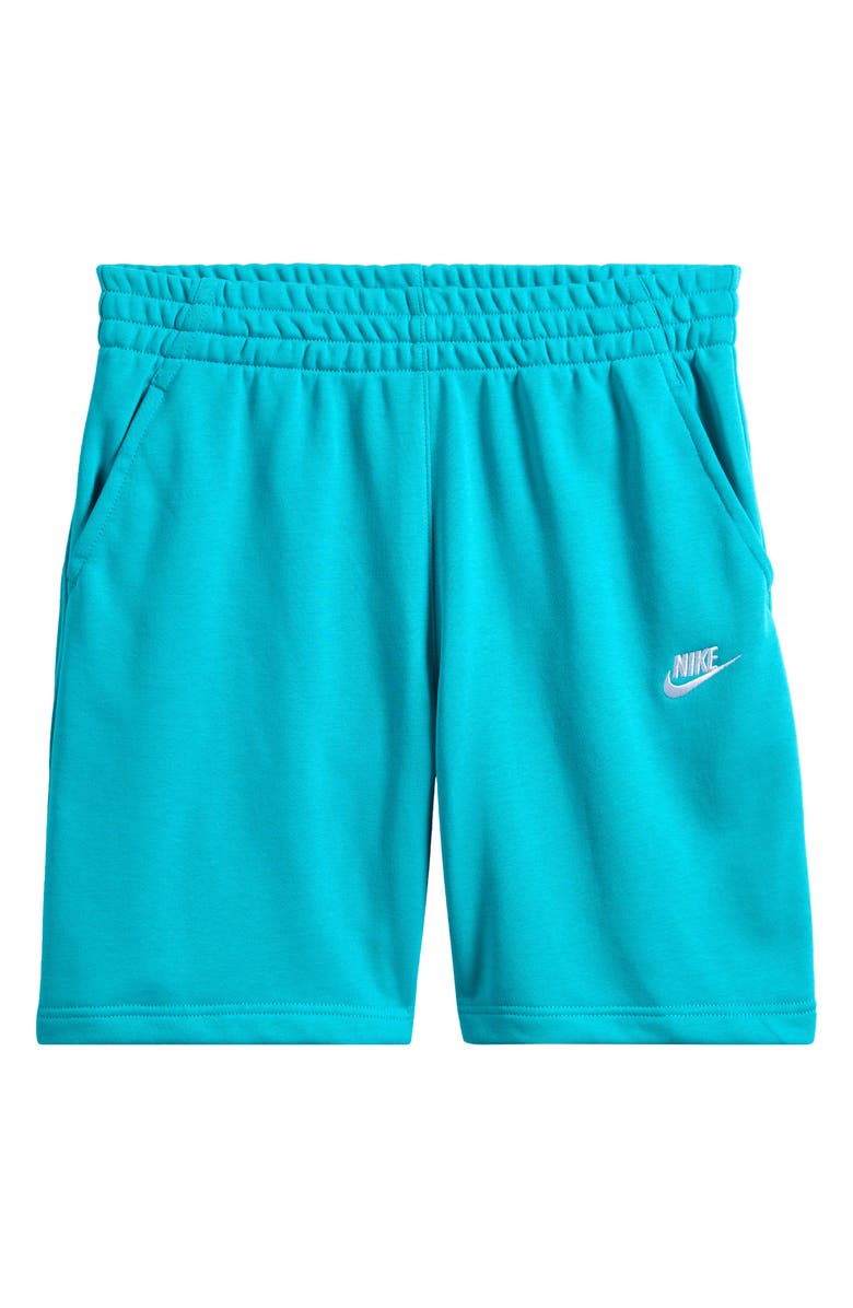 Nike Kids' Club Fleece Shorts, Main, color, Dusty Cactus/ White