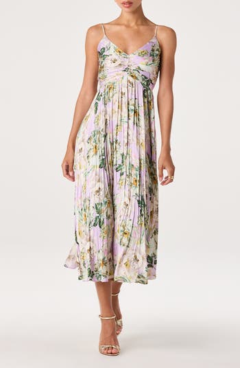 knee length dresses for ladies Maeve Pleated Midi Dress main image 0