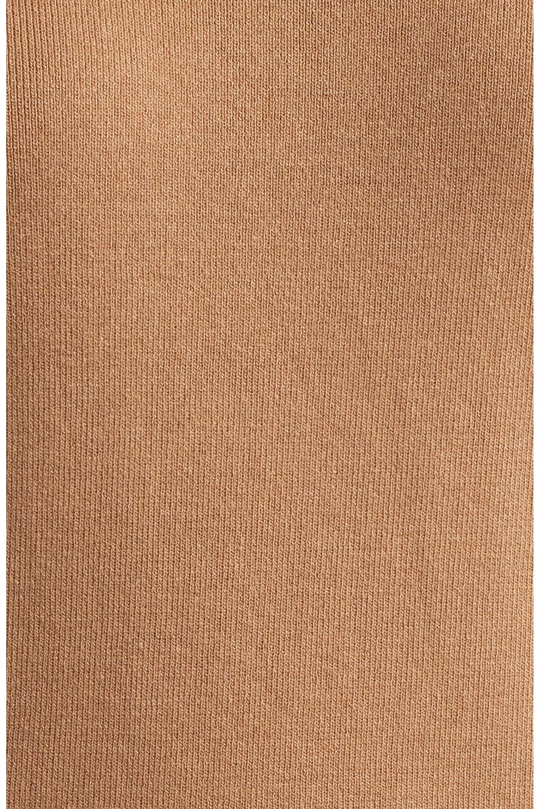 Turtleneck Short Sleeve Rib Sweater, Alternate, color, VICUNA