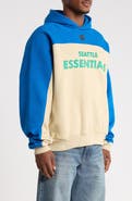 Fear of God Essentials Seattle Seahawks 90s Relaxed Colorblock Hoodie