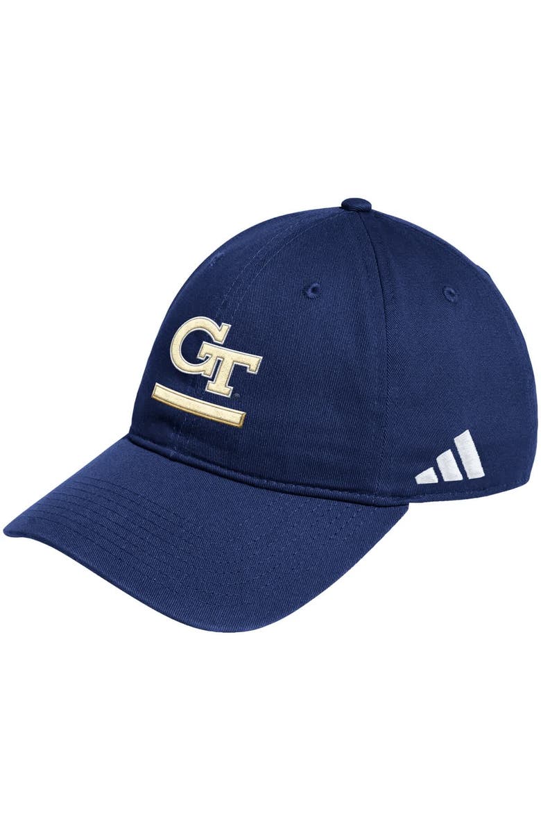 adidas Men's adidas Navy Georgia Tech Yellow Jackets Locker Room Adjustable Slouch Hat, Main, color, Navy