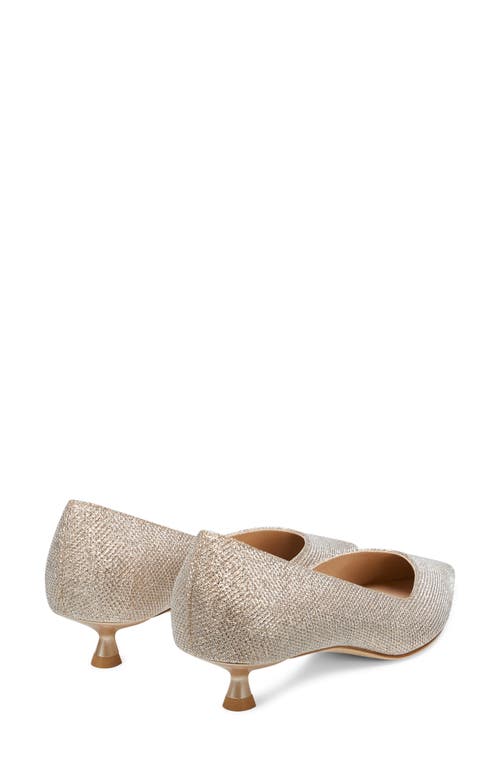 Stuart Weitzman Eva Kitten Heel Pointed Toe Pump