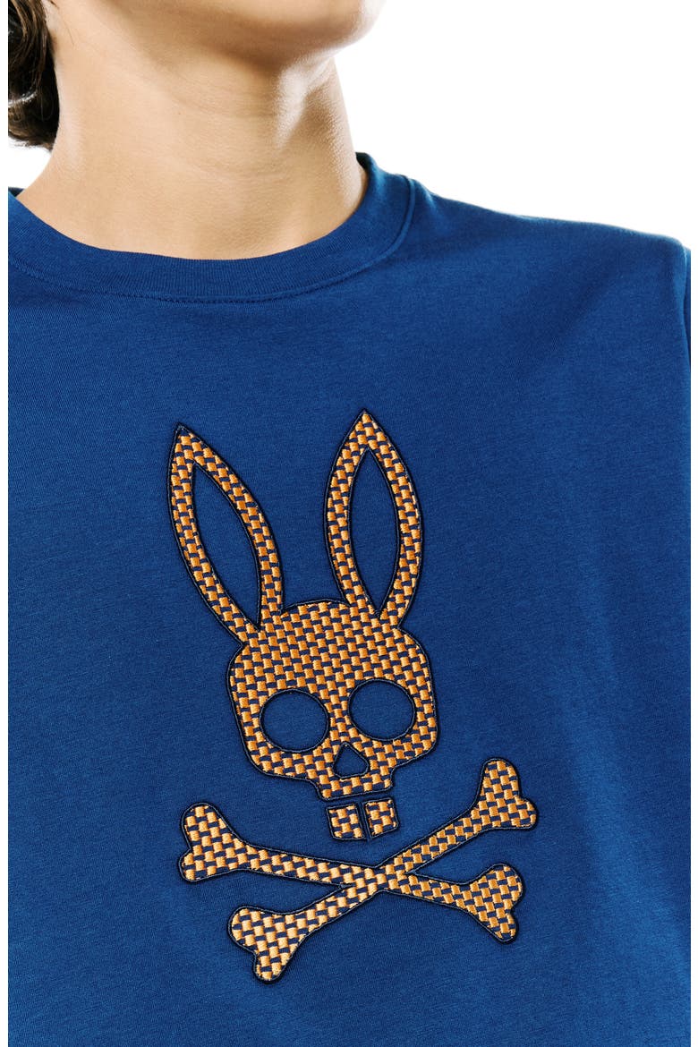 Kids' Stan Graphic Pima Cotton T-Shirt, Alternate, color, NAVY PEONY