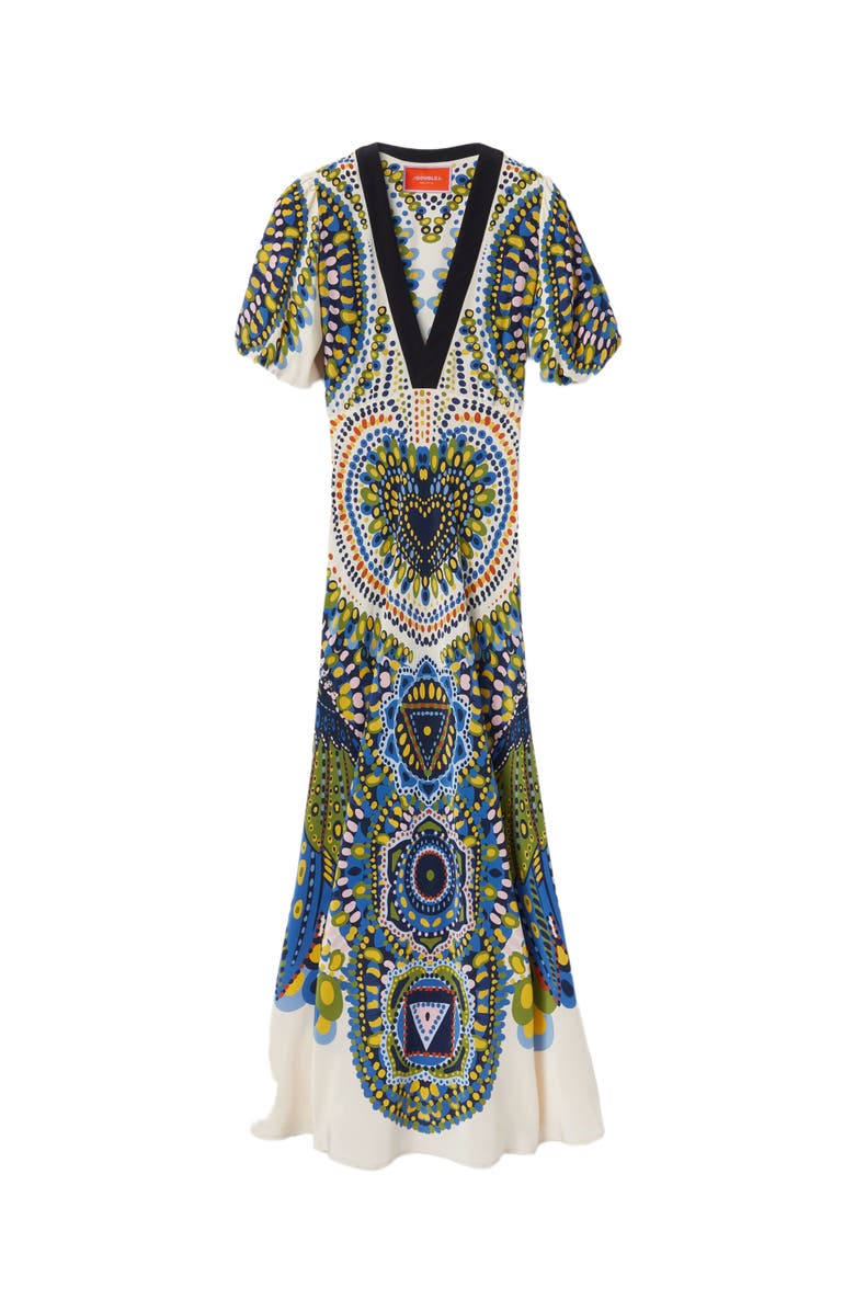 La DoubleJ Marlene Dress Chakra Placée Multicolor, Alternate, color,