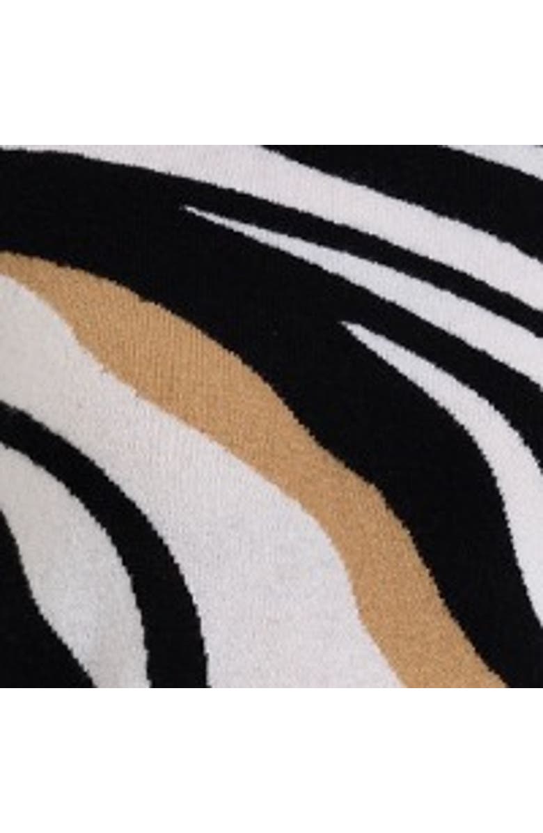 Brodie Pure Cashmere Zebra Fringe 100% Cashmere Sweater, Alternate, color, Organic White