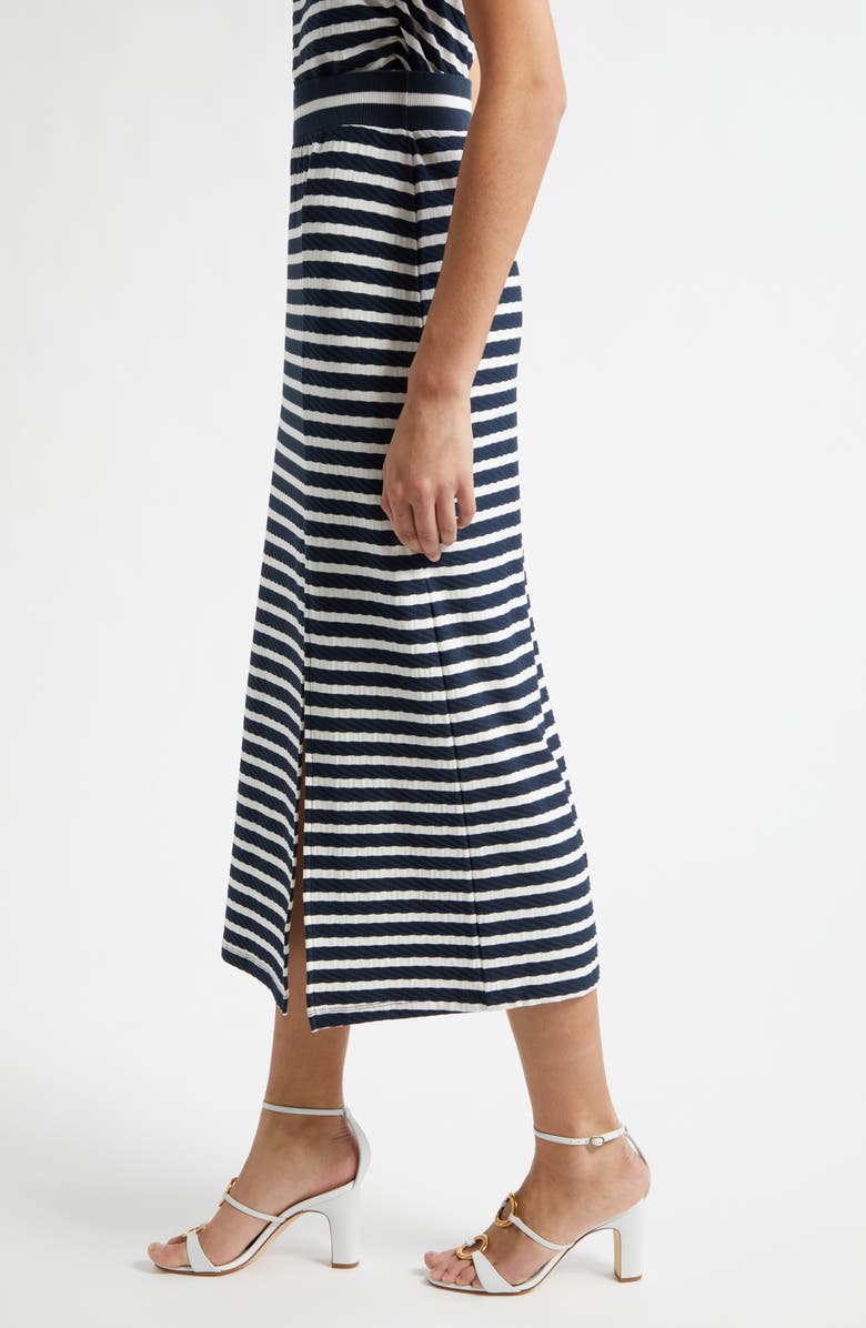 Ramy Brook Stripe Maxi Skirt, Alternate, color, Navy Stripe