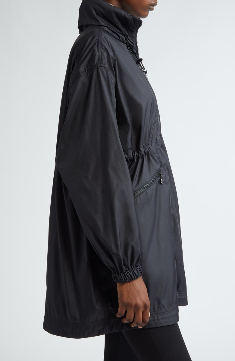 Moncler Adhemar Longline Hooded Parka, Alternate, color, Black