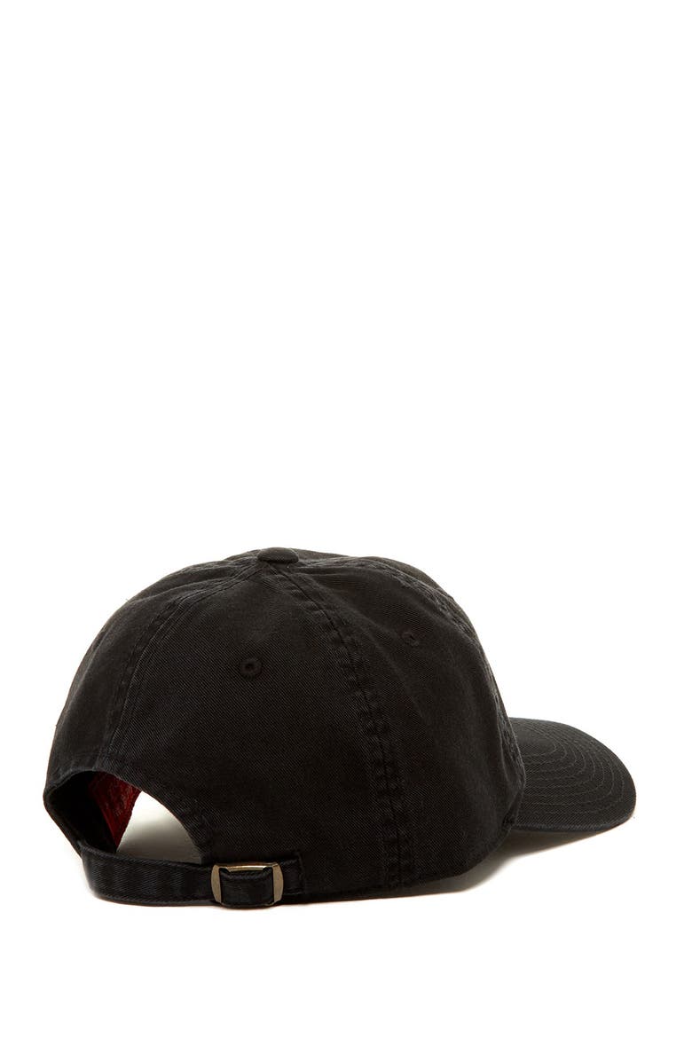 Washed Cotton Twill Cap, Alternate, color, BLK