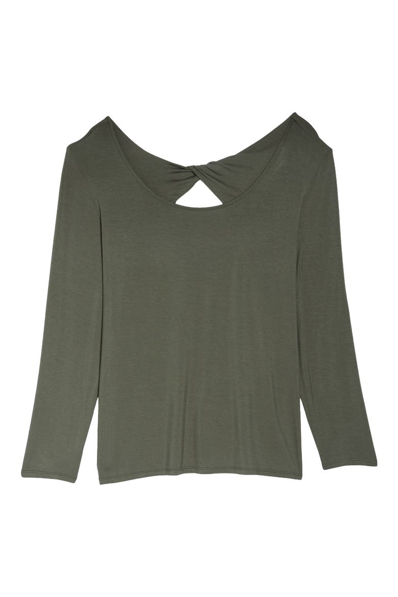 Twist Back Top, Alternate, color, OLIVE