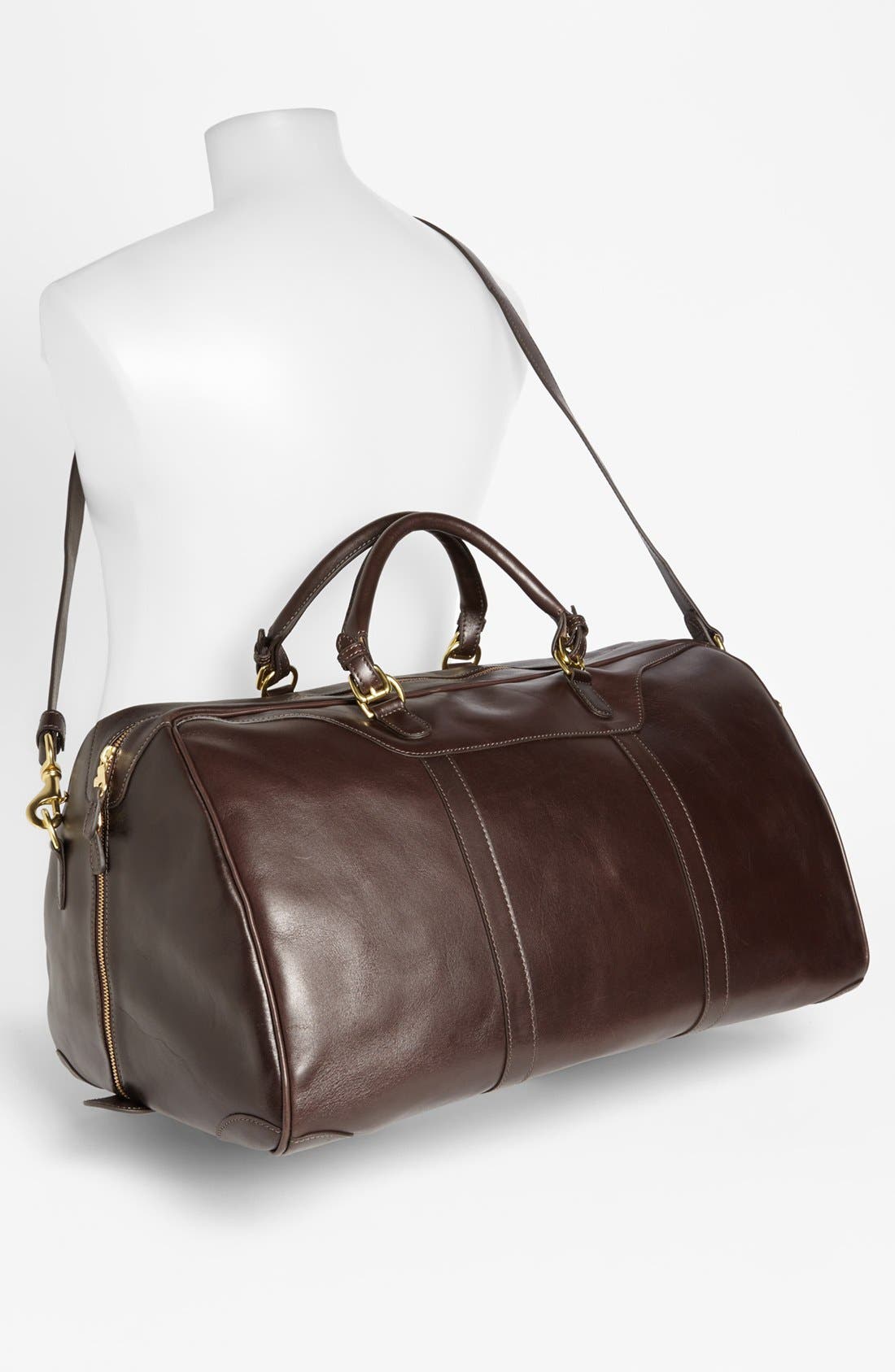 Mulholland 'Hippo' Leather Duffel Bag, Alternate, color, 