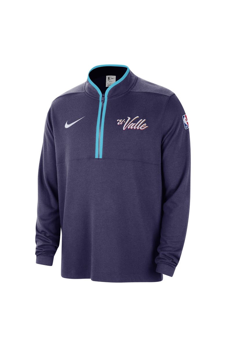 Nike Men's Nike Purple Phoenix Suns 2023/24 City Edition Authentic Coaches Half-Zip Top, Alternate, color, 