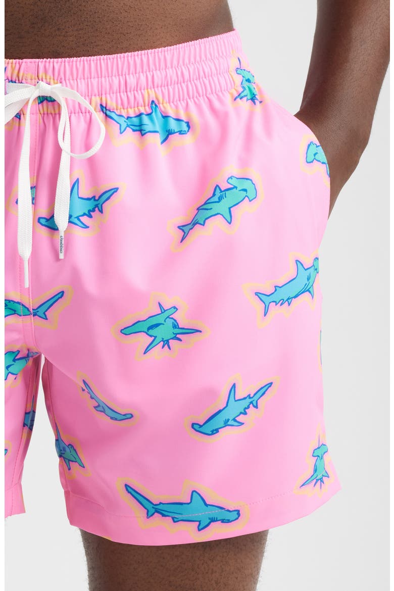 Pink Apex 5.5–Inch Swim Trunks, Alternate, color, BRIGHT PINK