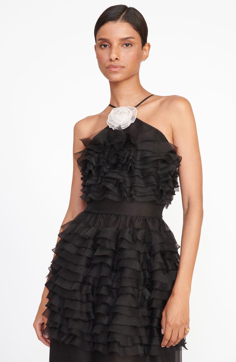 STAUD Florian Tiered Ruffle Organza Gown, Alternate, color, 