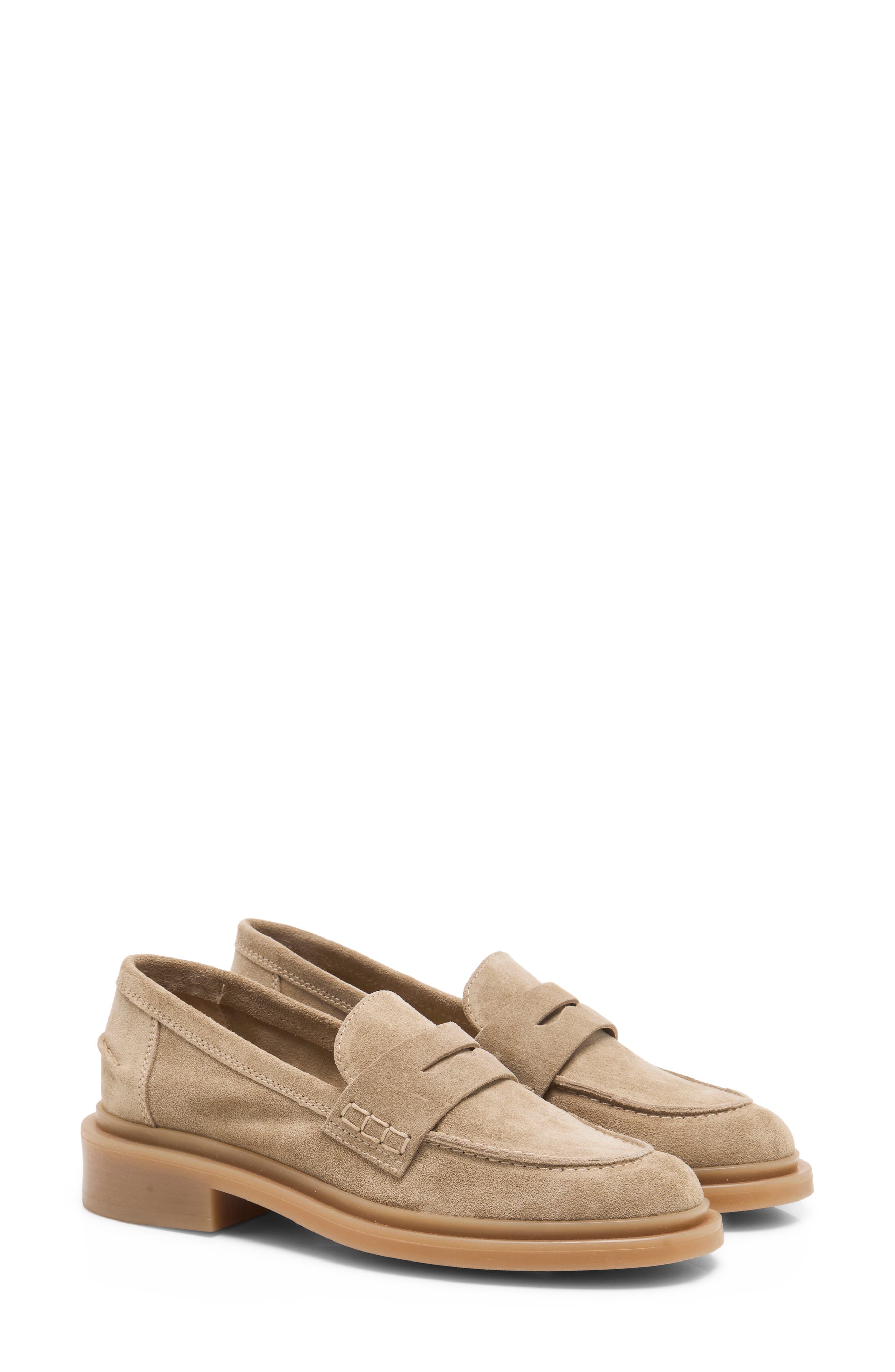 Lana Penny Loafer, Alternate, color, TAUPE SUEDE