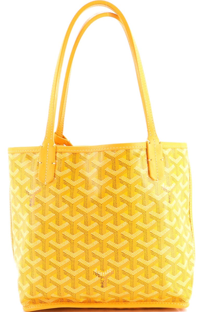 Pre-Owned Goyard Anjou Reversible Tote Coated Canvas Mini, Alternate, color, Orange