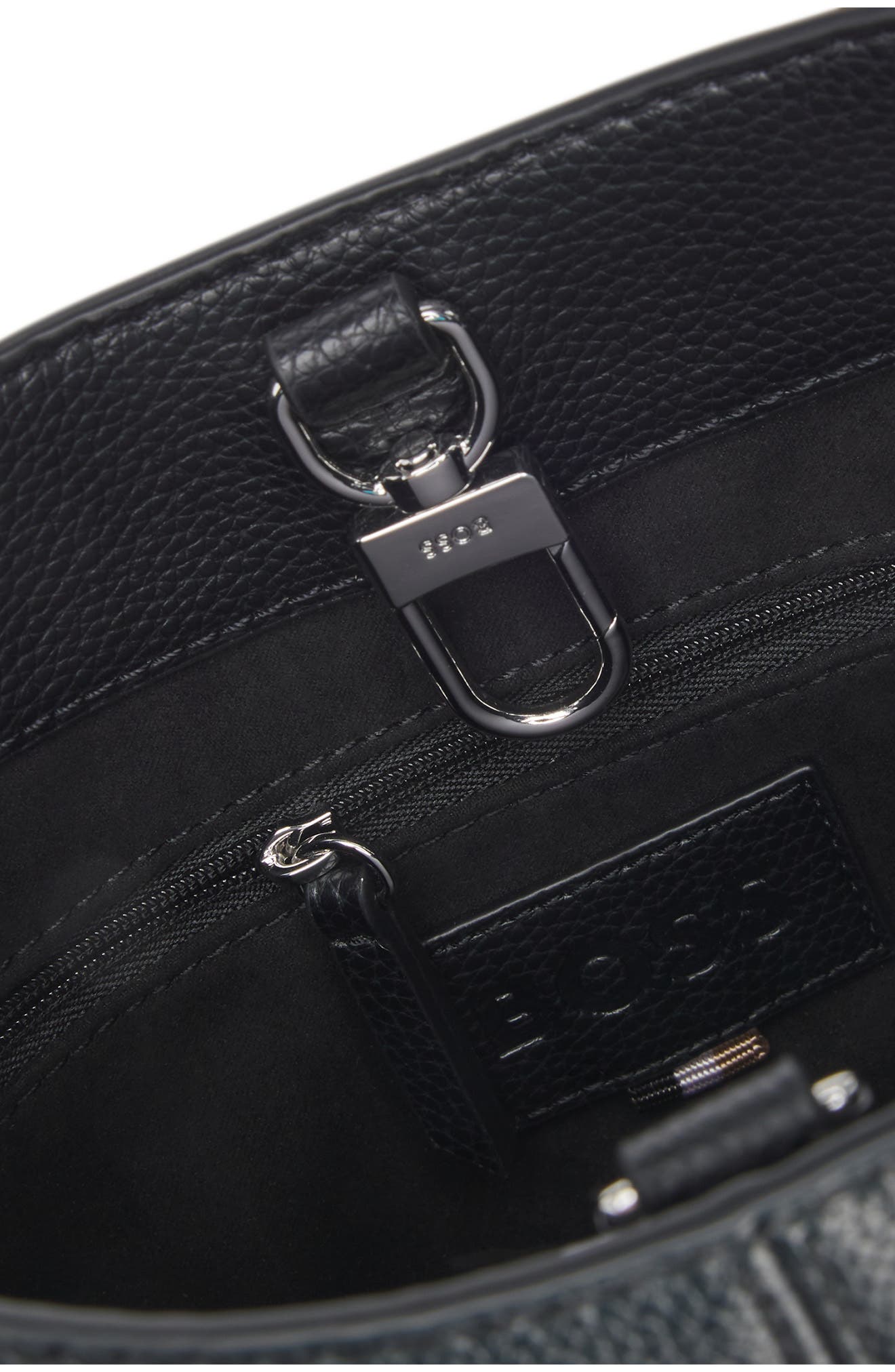 HUGO Anett Faux Leather Hobo Bag, Alternate, color, 