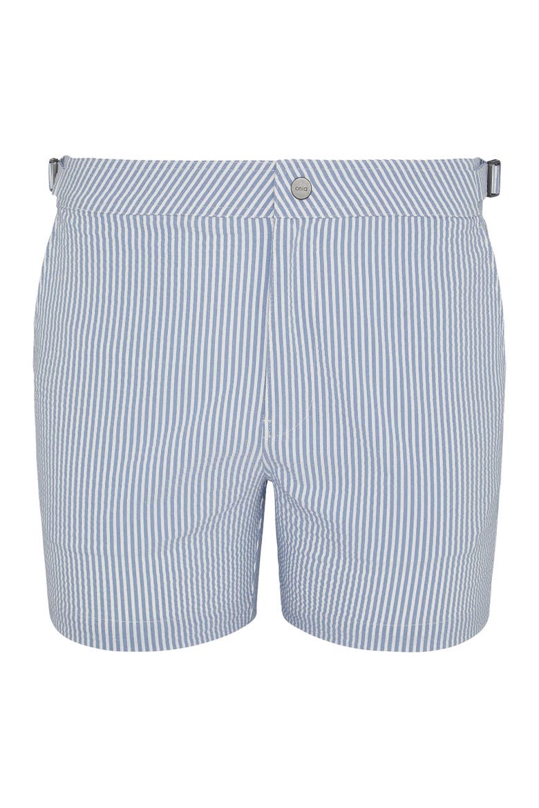 Calder Buckle 5" Swim Trunk, Alternate, color, Surf/White