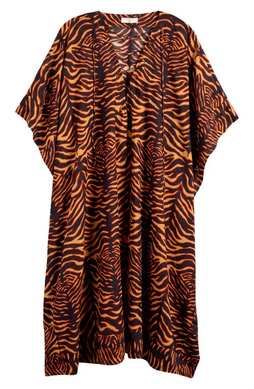 Ulla Johnson Tiger-print Cotton-blend Dress In Tigre