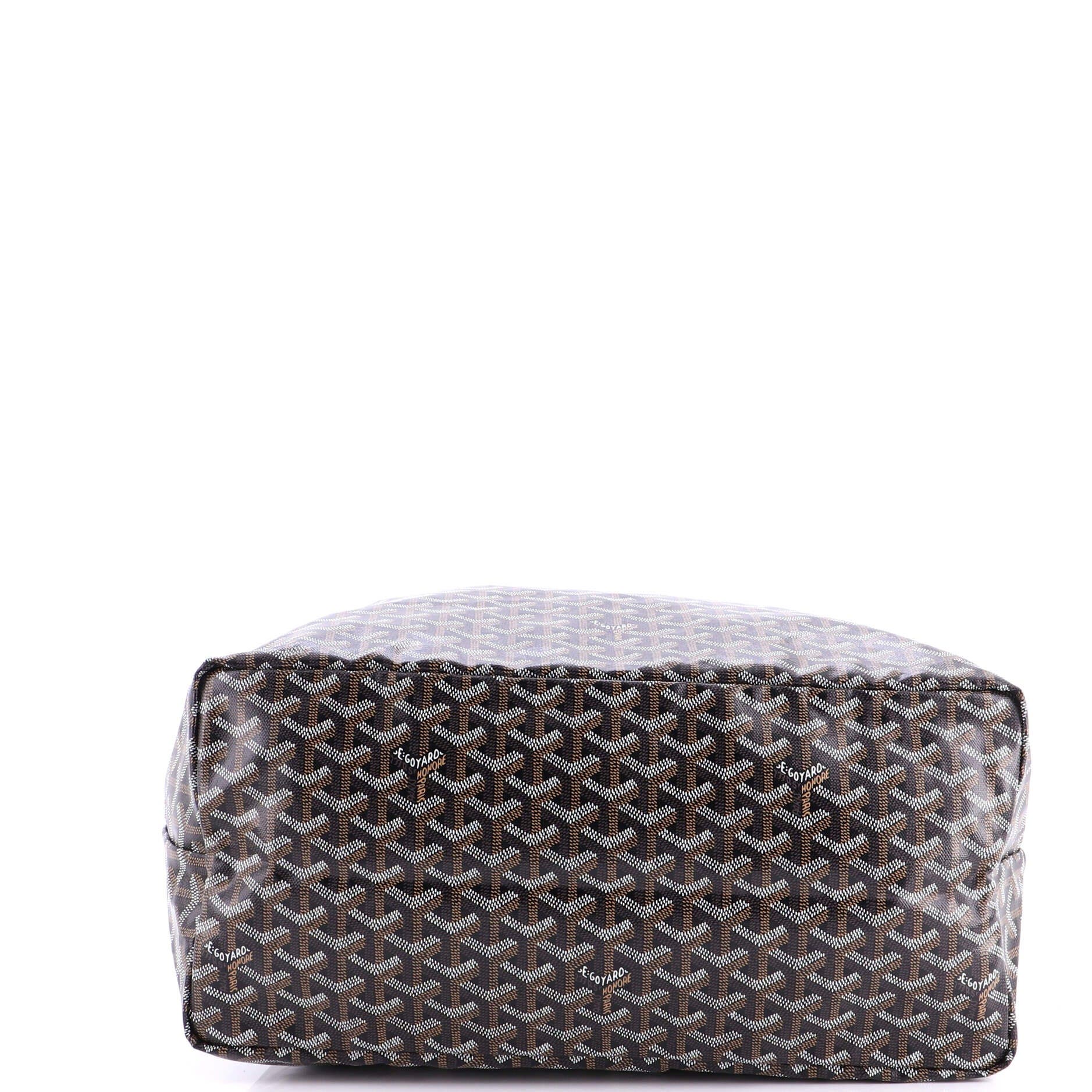 Pre-Owned Goyard Saint Louis Tote Coated Canvas GM, Alternate, color, Brown