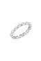 selected Pure Platinum / Clear Stone
