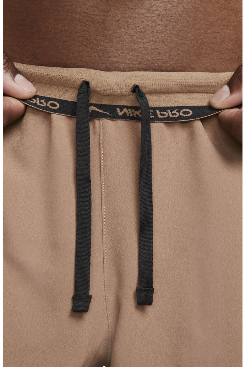 Pro Dri-FIT Flex Rep Athletic Shorts, Alternate, color, ARCHAEO BROWN/ BLACK