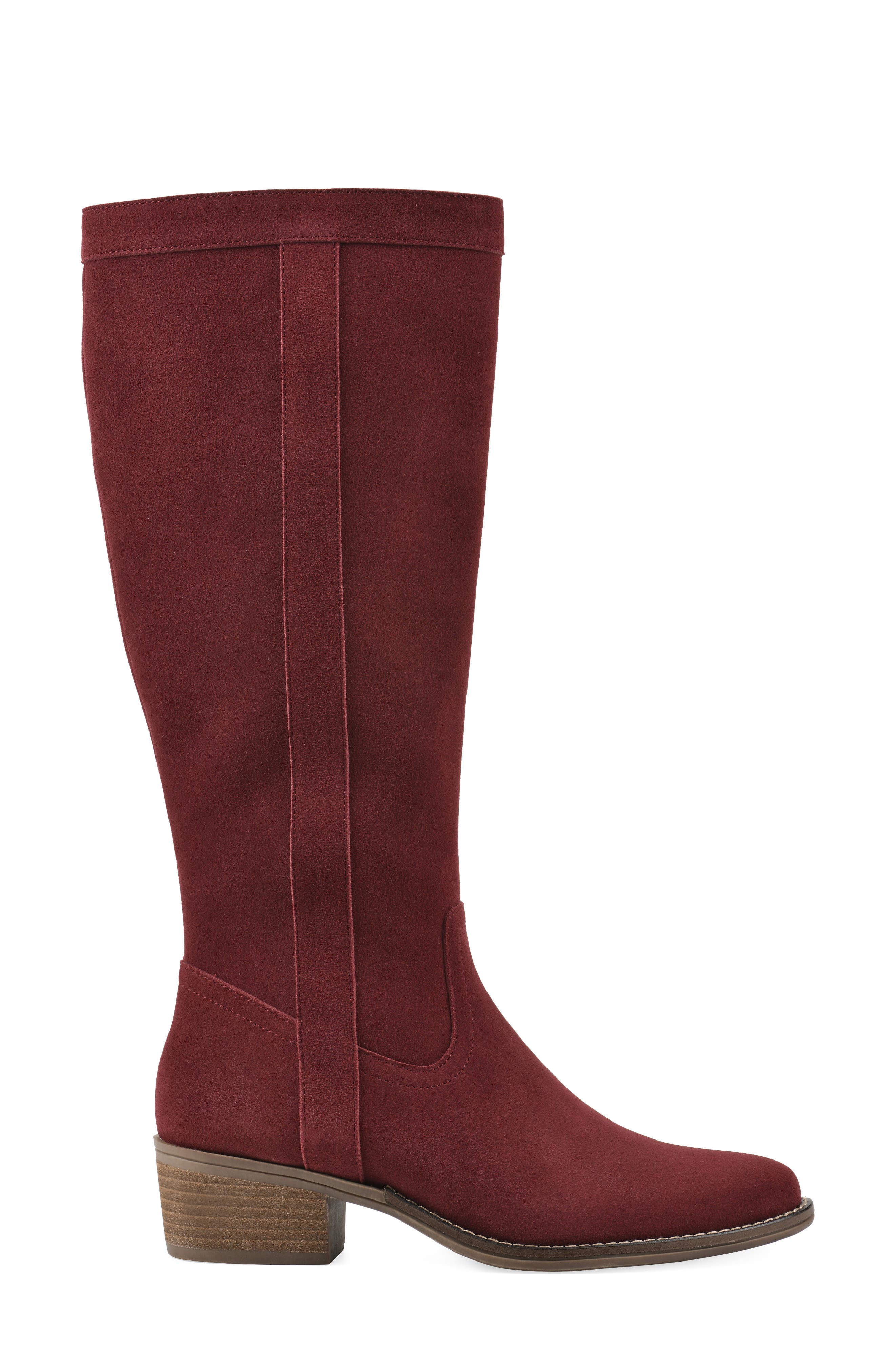 Altitude Tall Boot, Alternate, color, BURGUNDY SUEDE