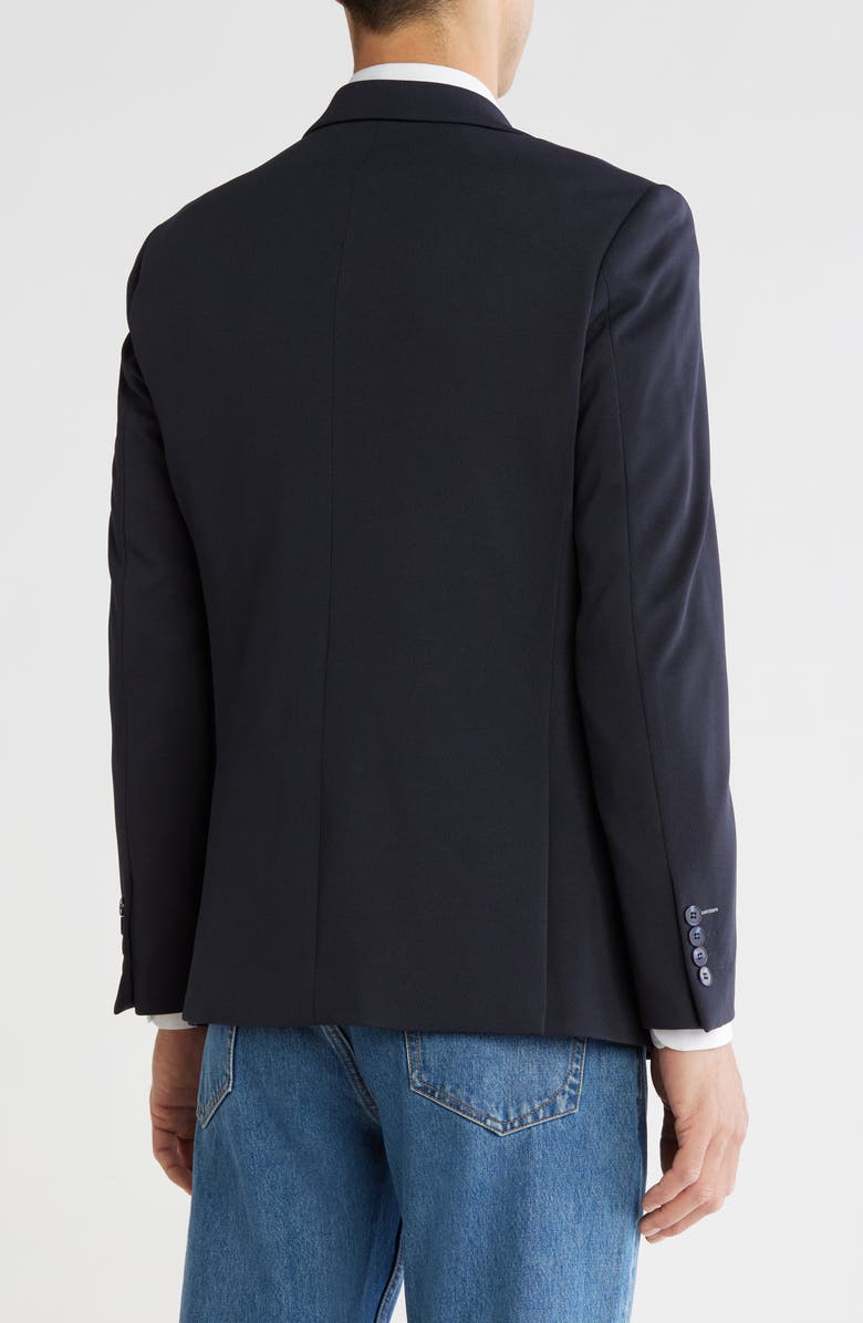 Scotch & Soda Textured Knit Blazer, Alternate, color, Navy