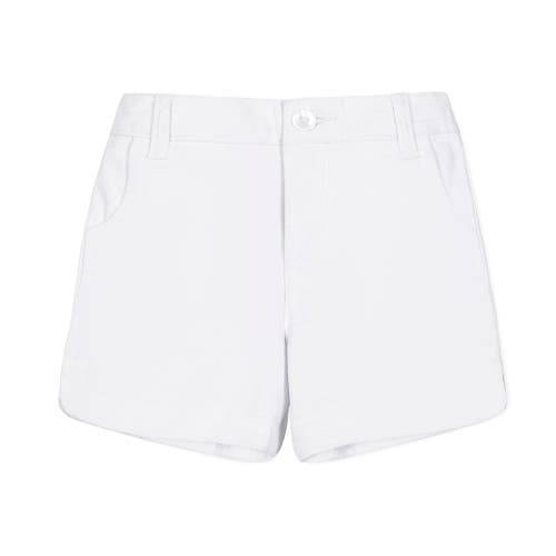 Hope & Henry Girls' Organic Stretch Chino Short, Kids In White